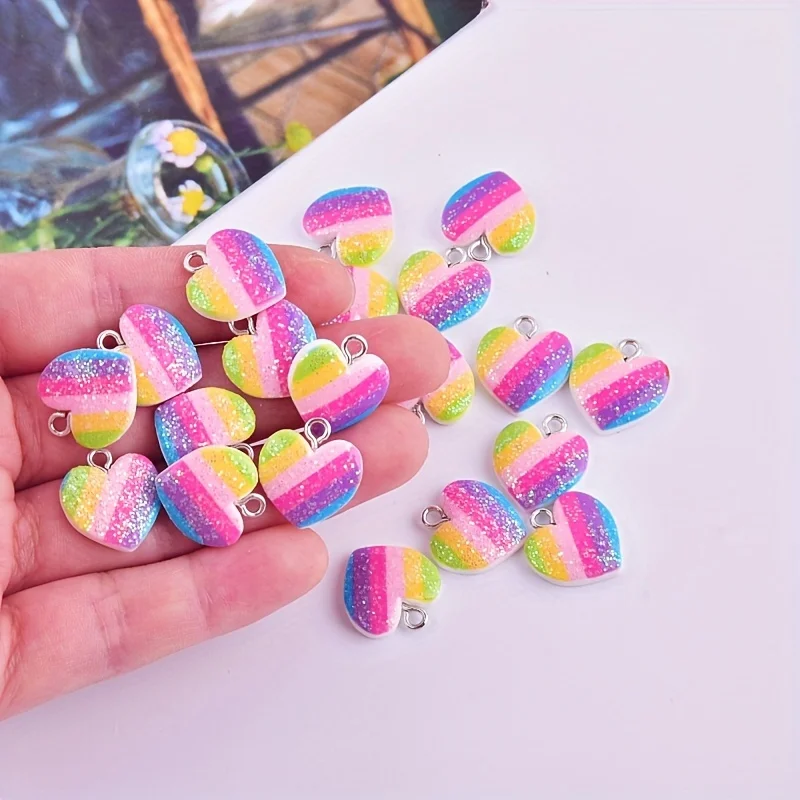 Resin Craft Projects - 10 قطع من الحليات الراتنجية الملونة
