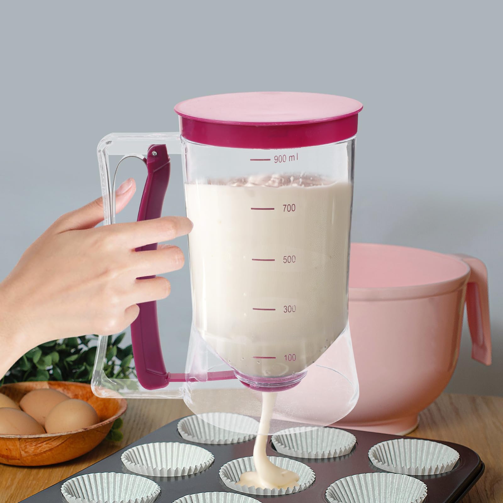 Mixing Cup Silicone - 900 مللي موزع الخليط كب كيك