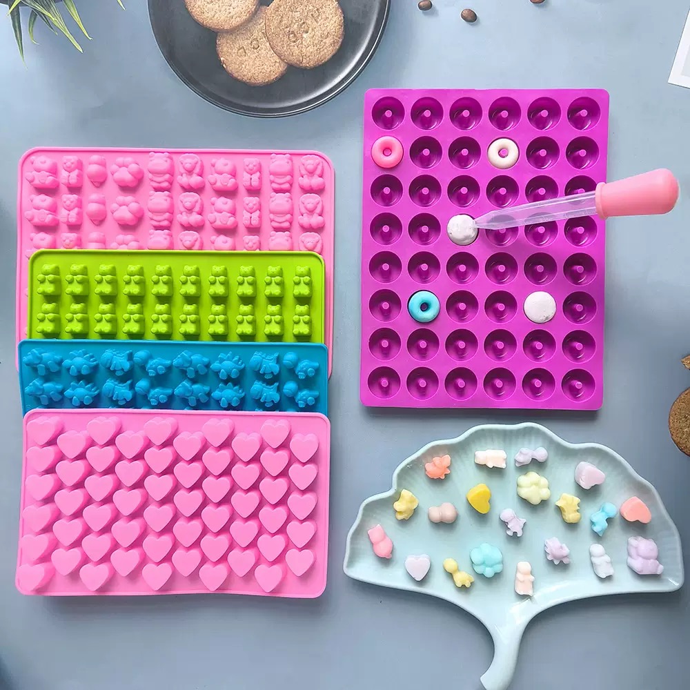 7 قطع قوالب سيليكون للحلوى مع  - مراجعة Silicone Mold Tray وسعره