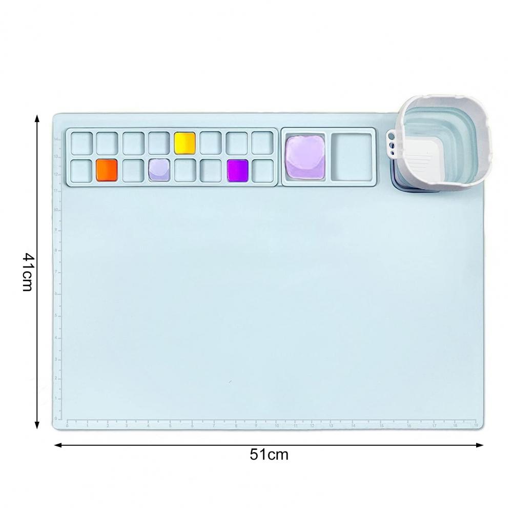 بساط رسم سيليكوني مع كوب، لوحة - مراجعة Mixing Cup Silicone وسعره