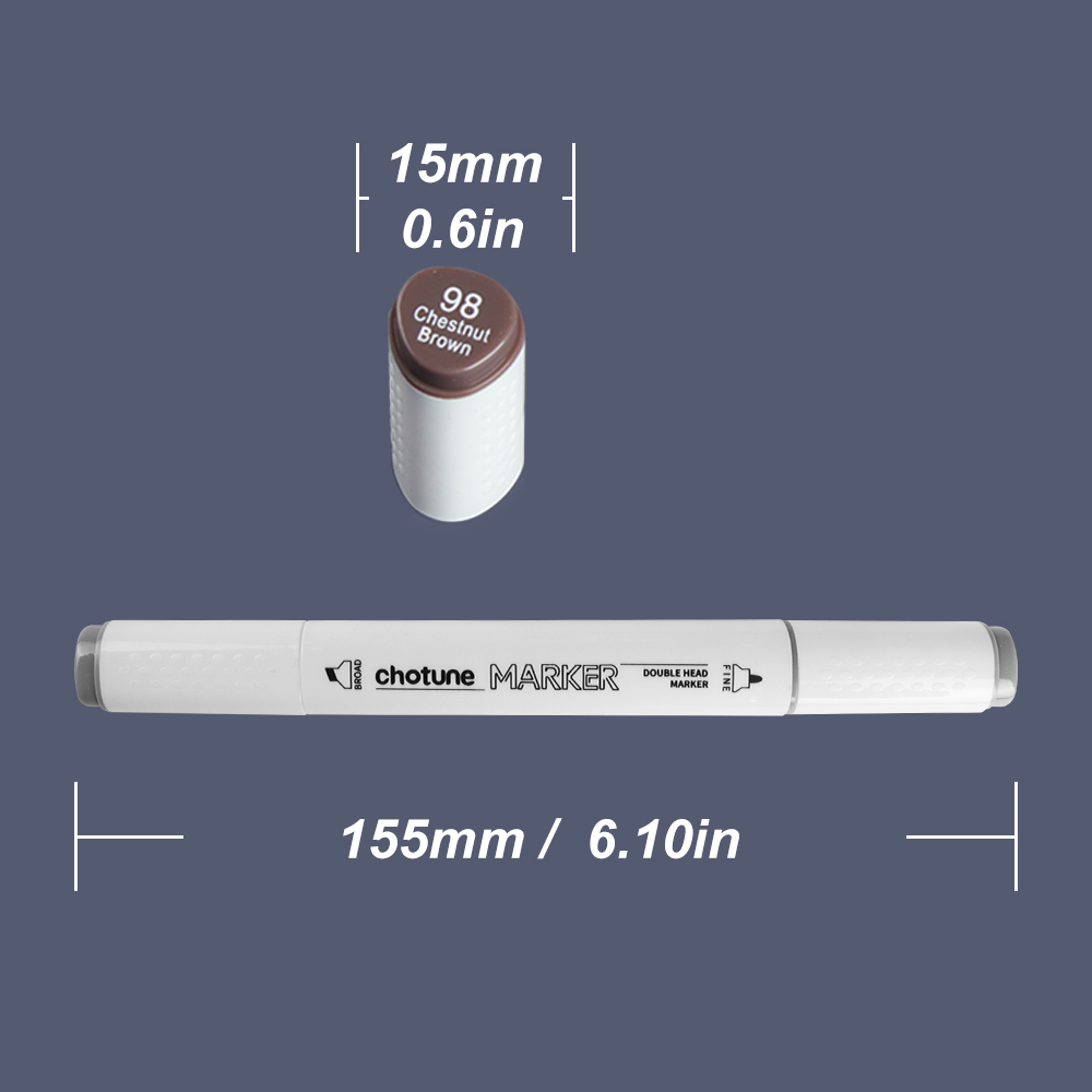 THOTUNE 12 لون رمادي دافئ رماد - مراجعة Copic Marker Sketch وسعره