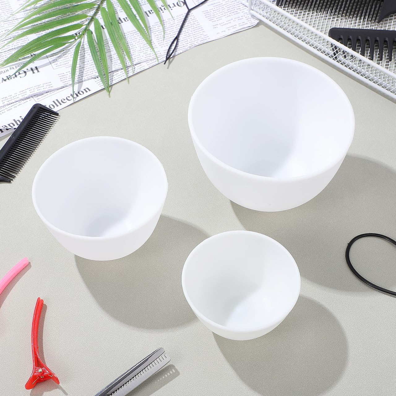3 قطع/مجموعة أوعية سيليكون بيض - مراجعة Mixing Cup Silicone وسعره