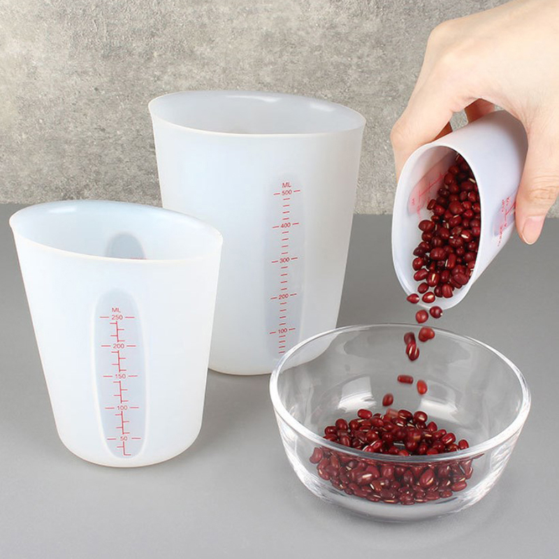 125/250/500 مللي أدوات قياس كو - مراجعة Mixing Cup Silicone وسعره