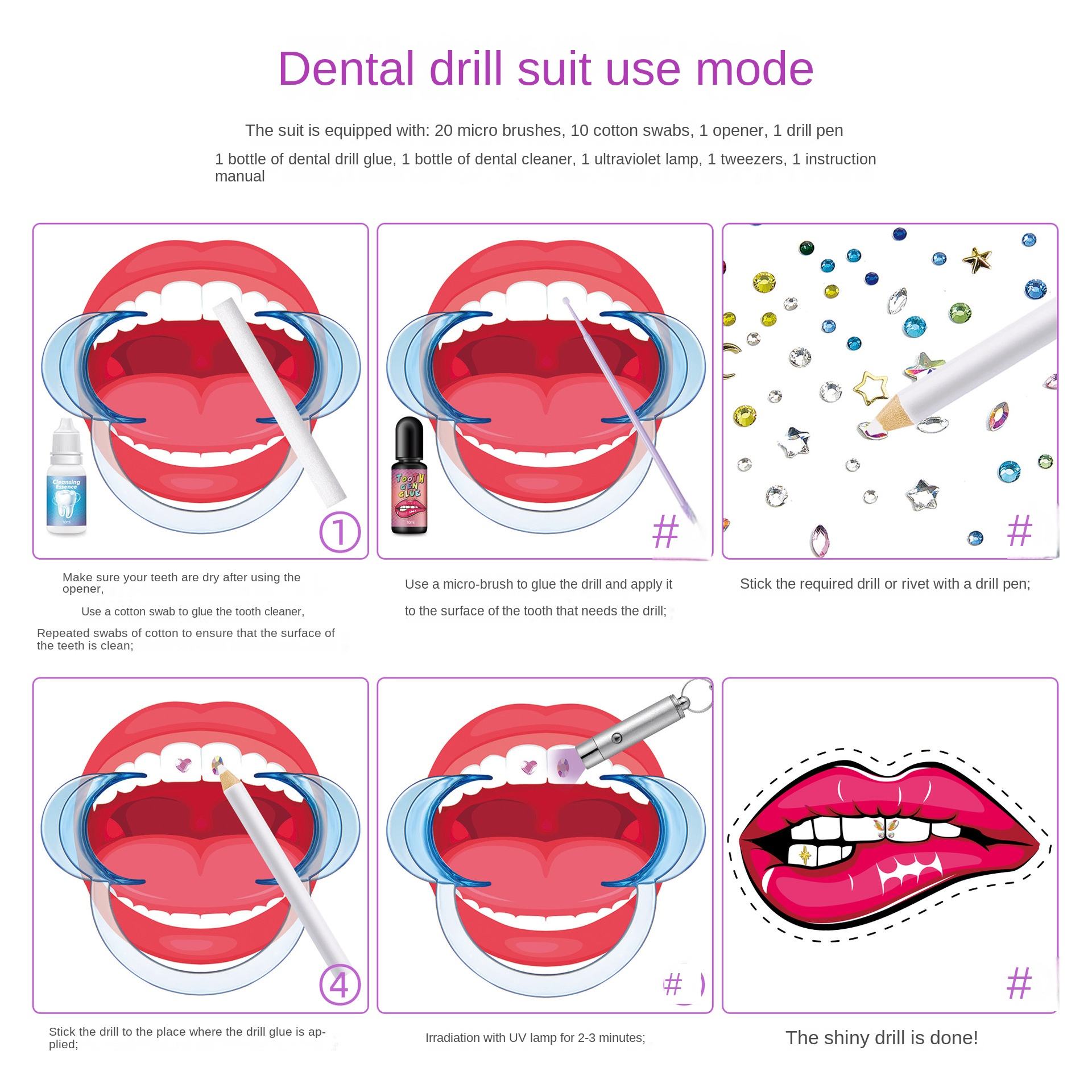 طقم مجوهرات الأسنان DIY، مجموع - مراجعة Resin Jewelry Kit وسعره