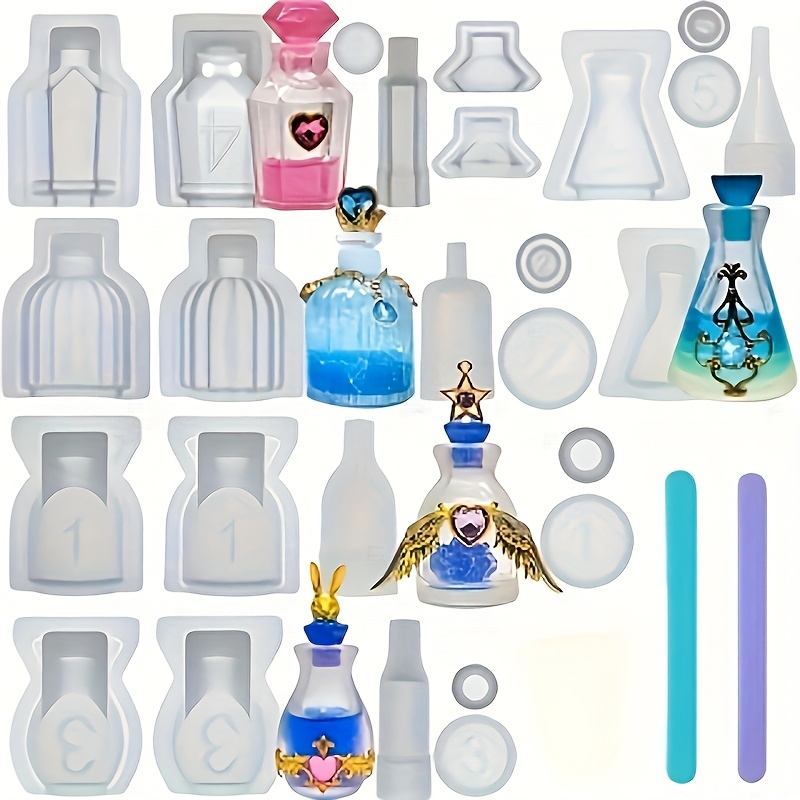 مجموعة من 5 قوالب سيليكون لصب  - مراجعة Resin Jewelry Kit وسعره