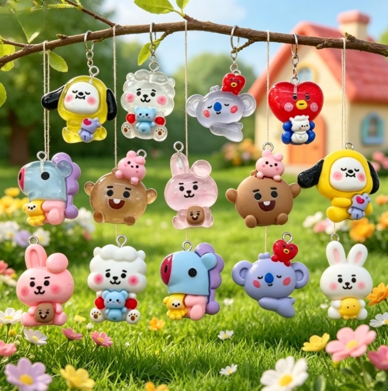 7 قطع من إكسسوارات BT21 الكرتو - مراجعة Resin Craft Projects وسعره
