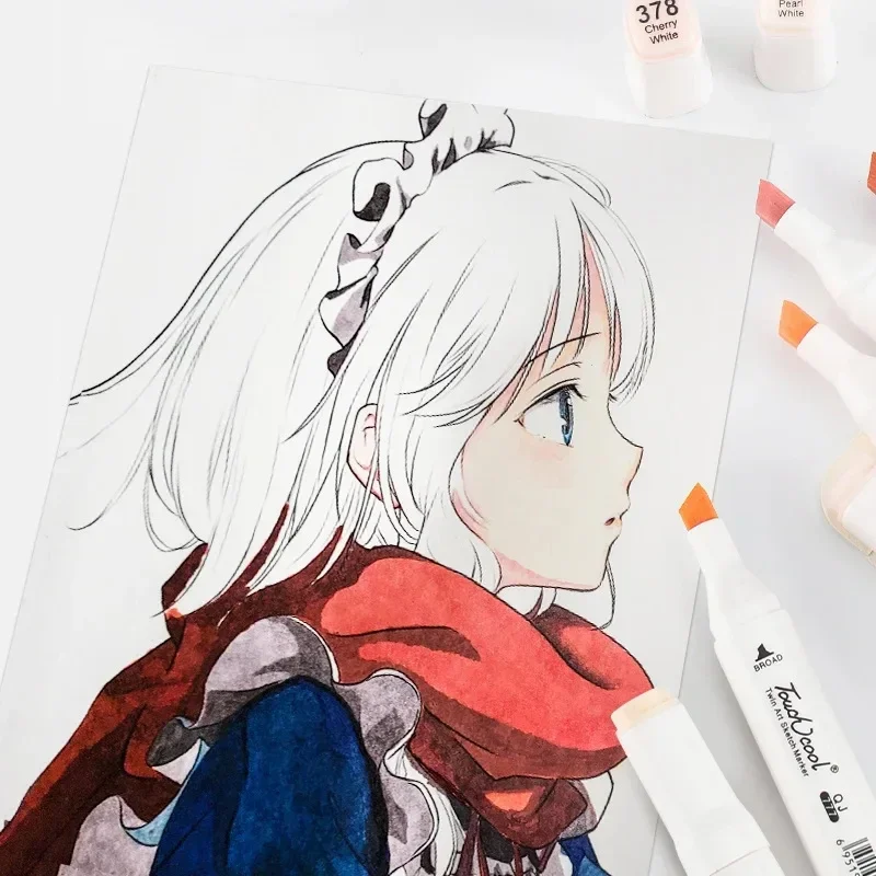6/12/24/30 لون لون البشرة مجمو - مراجعة Copic Marker Sketch وسعره