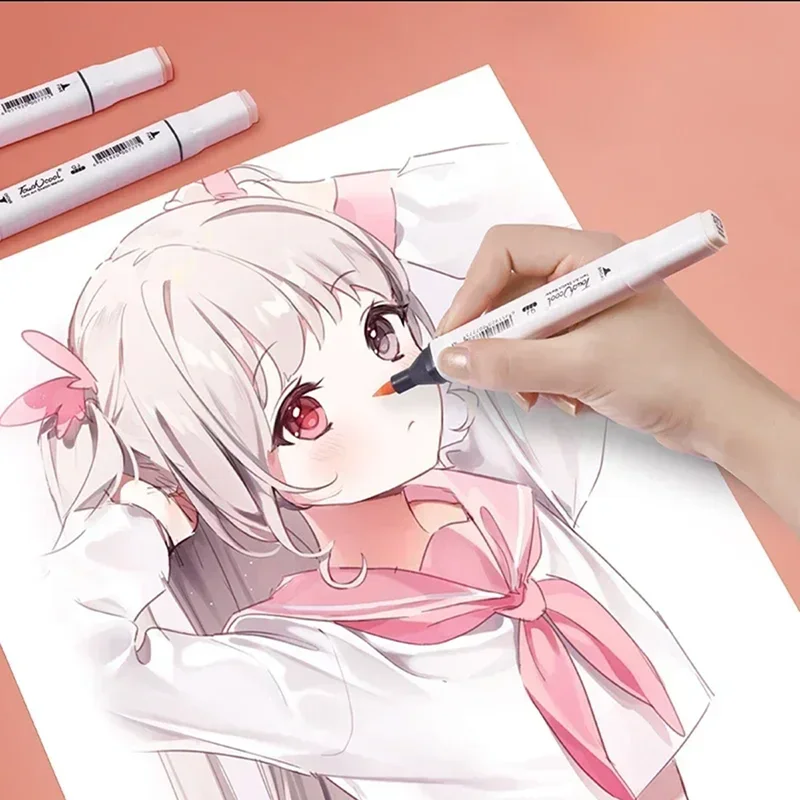 6/12/24/30 لون لون البشرة مجمو - مراجعة Copic Marker Sketch وسعره