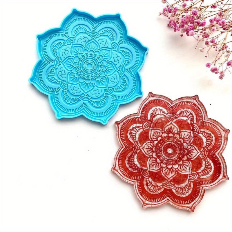 ماندالا كوستر قالب من السيليكو - مراجعة Silicone Mold Tray وسعره