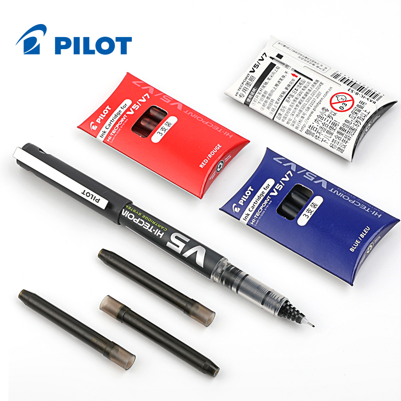 الطيار IC-50/100 الحبر خرطوشة  - مراجعة Pilot Pen V5 وسعره