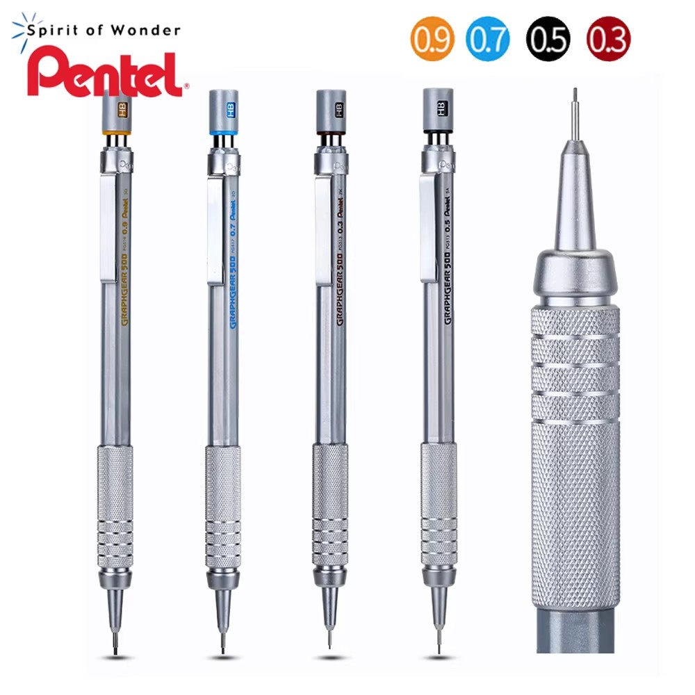 قلم رصاص ميكانيكي بنتل جرافجير - مراجعة Pentel Pen Graphgear وسعره